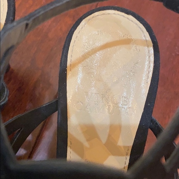 Vince Camuto Velvety Strap design  Heels Black 7.5 - Picture 2 of 6